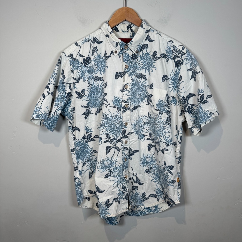 Reyn Spooner Shirt Alfred‎ Shaheen Men Size Xlarge Hawaiian Short Sleeve Button